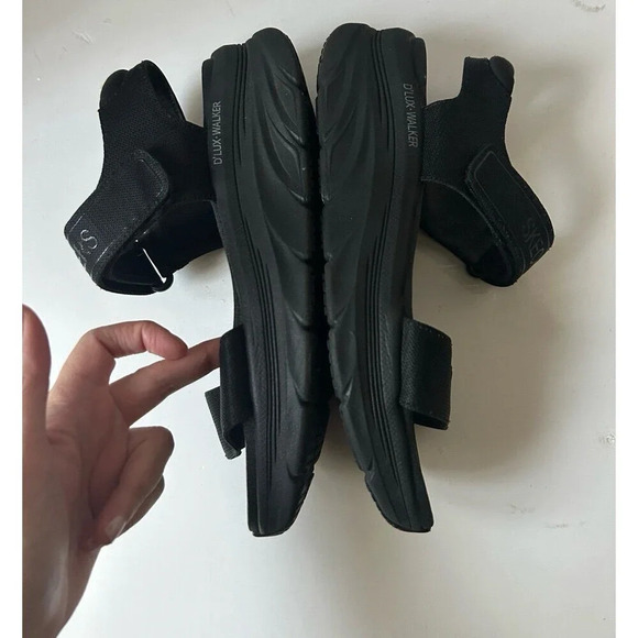 Skechers D'Lux Walker Sandals black size 8 - Picture 3 of 10